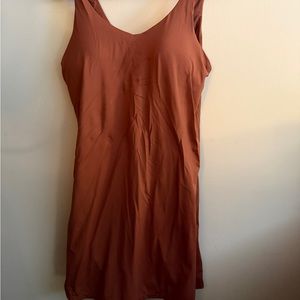 Elegant Brown Midi Dress